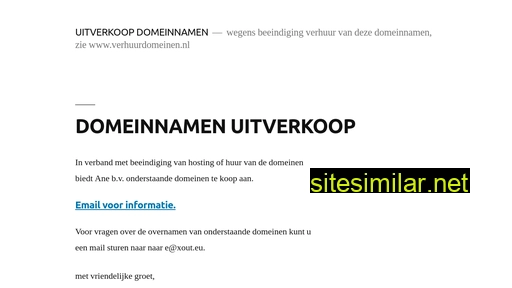 zoutarm.nl alternative sites