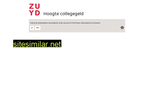 zuyd-collegegeld.nl alternative sites