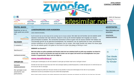zwoofer.nl alternative sites