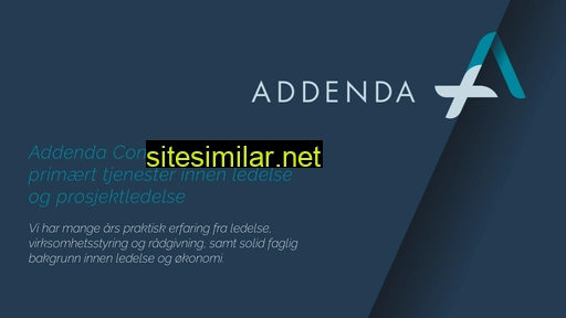 addenda.no alternative sites