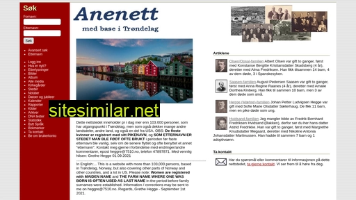 anenett.no alternative sites