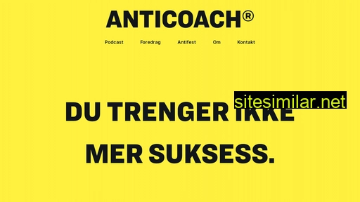 anticoach.no alternative sites