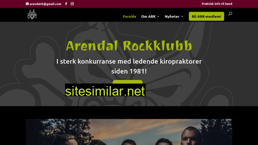 Arendalrockklubb similar sites