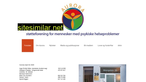 Aurora-stoetteforening similar sites