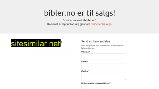 bibler.no alternative sites