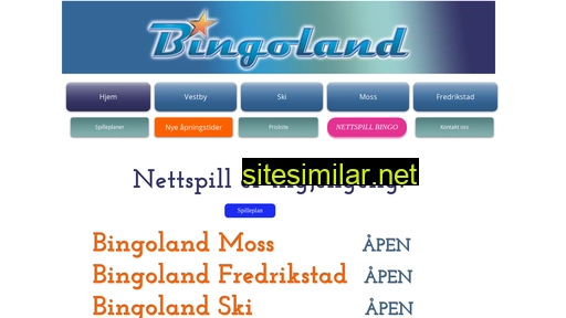 bingoland.no alternative sites