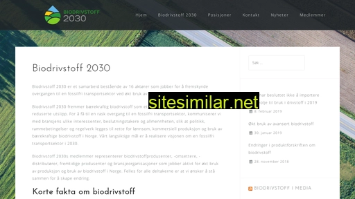 biodrivstoff2030.no alternative sites