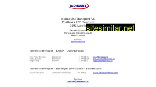 Blomquist similar sites