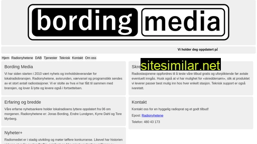 bordingmedia.no alternative sites