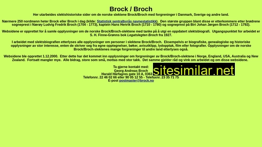 Brock similar sites