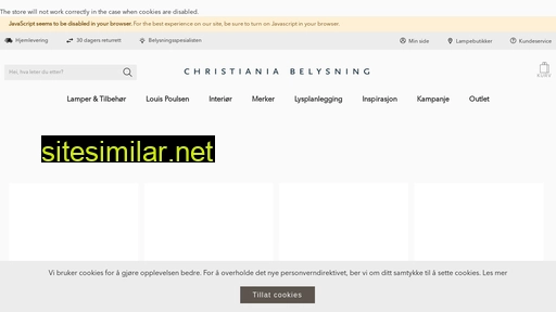 christiania-belysning.no alternative sites
