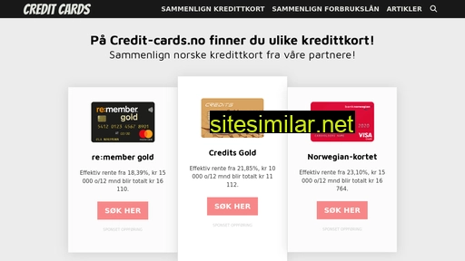 credit-cards.no alternative sites