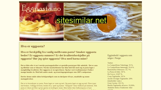 eggpasta.no alternative sites