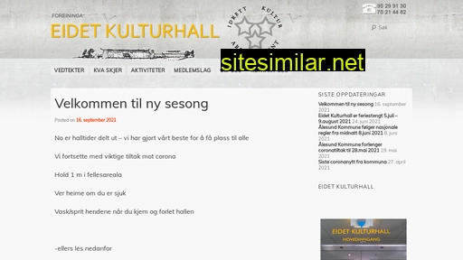eidetkulturhall.no alternative sites