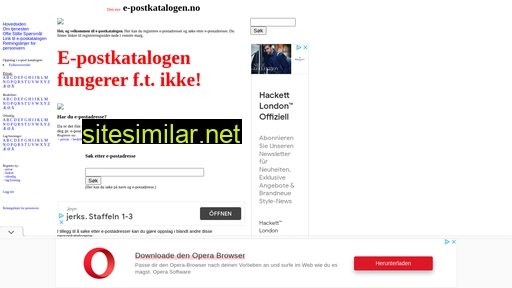 e-postkatalogen.no alternative sites