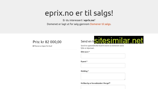 eprix.no alternative sites