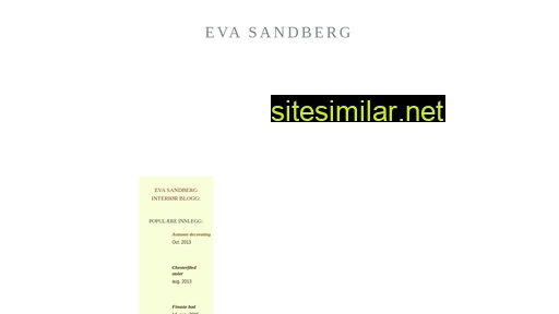 evasandberg.no alternative sites