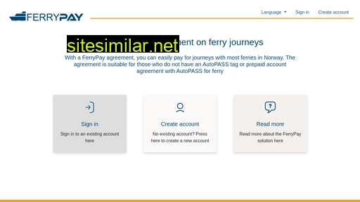 ferrypay.no alternative sites
