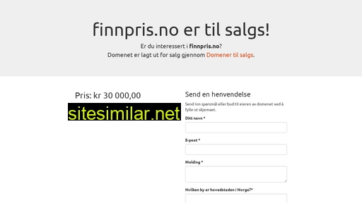 finnpris.no alternative sites
