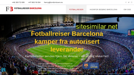 fotballreiser-barcelona.no alternative sites