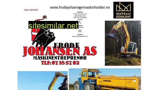 frodejohansenmaskinholder.no alternative sites