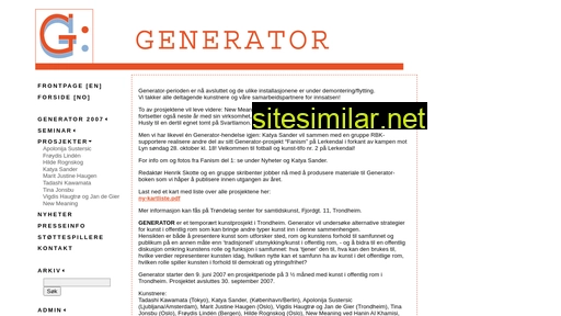 Generator2007 similar sites