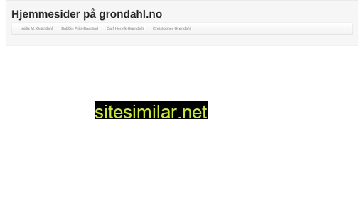 grondahl.no alternative sites