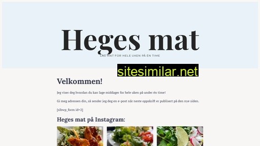 hegesmat.no alternative sites