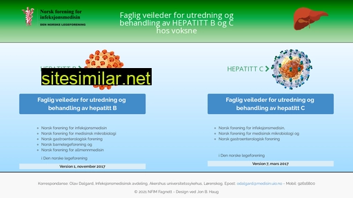 hepatittfag.no alternative sites
