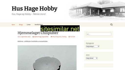 hushagehobby.no alternative sites