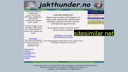 jakthunder.no alternative sites
