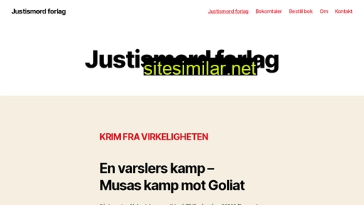 Justismord-forlag similar sites