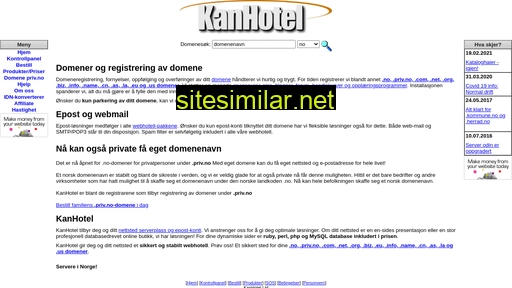 kanhotel.no alternative sites