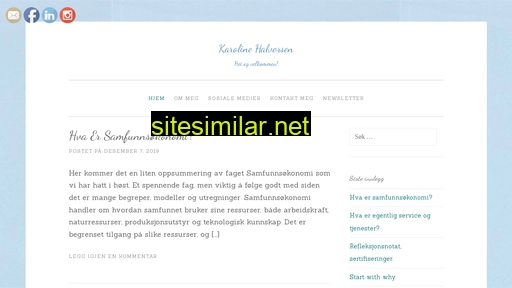 karolinehalvorsen.no alternative sites