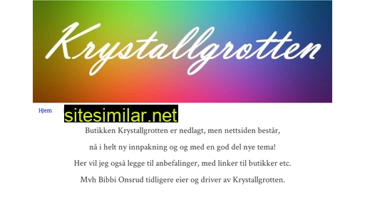 krystallgrotten.no alternative sites