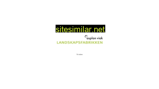 landskapsfabrikken.no alternative sites