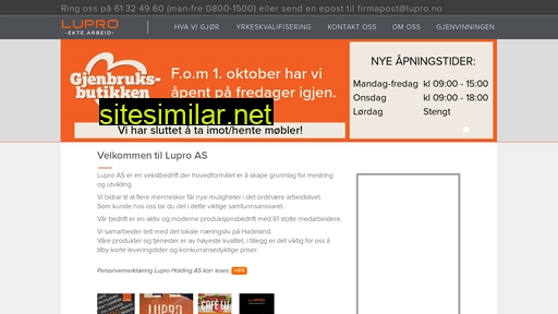 lupro.no alternative sites