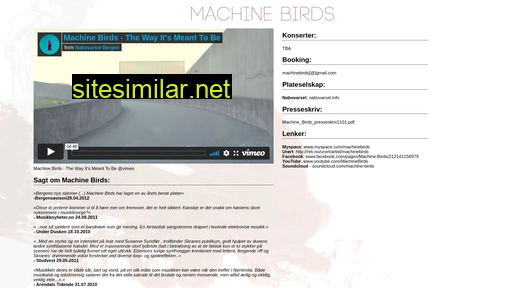 machinebirds.no alternative sites