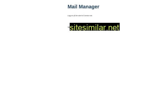 mailmanager.no alternative sites
