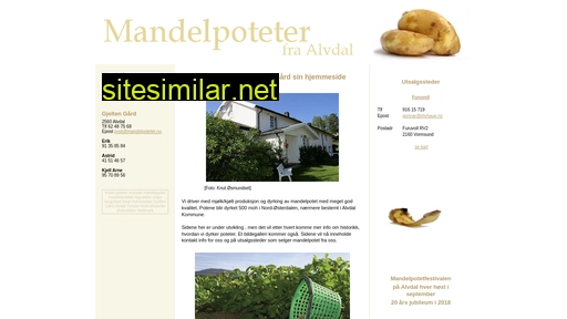 mandelpoteter.no alternative sites