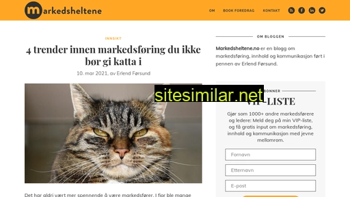 markedsheltene.no alternative sites