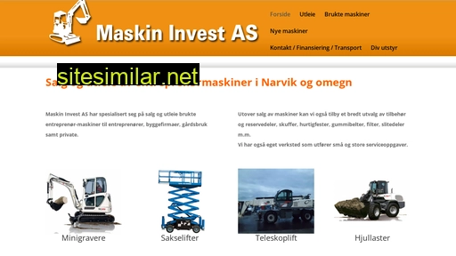 maskin-invest.no alternative sites