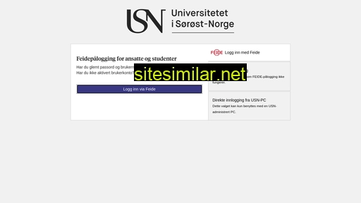 min.usn.no alternative sites