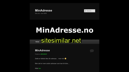 minadresse.no alternative sites
