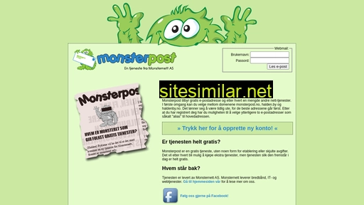 monsterpost.no alternative sites