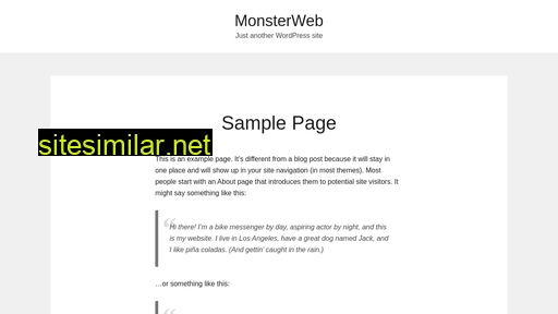 Monsterweb similar sites