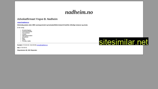 nadheim.no alternative sites