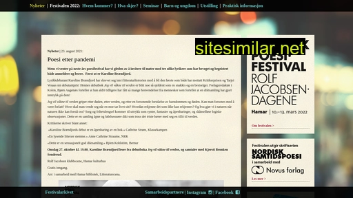 nordiskpoesifestival.no alternative sites