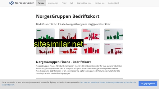 Norgesgruppenbedriftskort similar sites