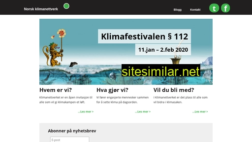 norskklimanettverk.no alternative sites